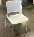 Four-Leg Chair, Plastic Seat and Back, Armless