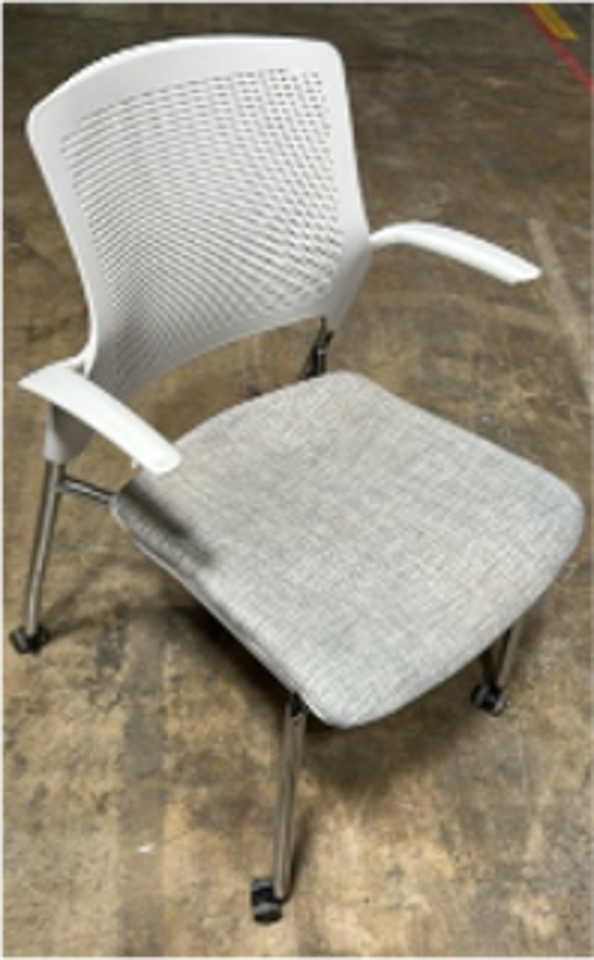 Global Stream Four Legged Chair with casters