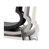 Knoll Gigi Armless Stackable Side Chair - Red Shell