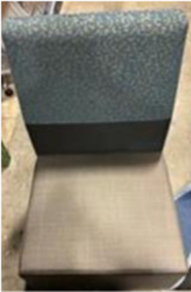 Mid Back, 1 Seat, Armless, Contrast