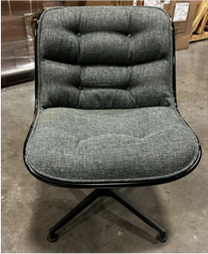 Executive Chair, Armless, 4-Star Base Glides Pneumatic