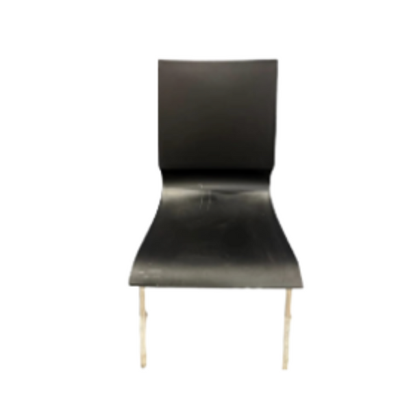 Knoll Gigi Armless Stackable Side Chair - Black Shell
