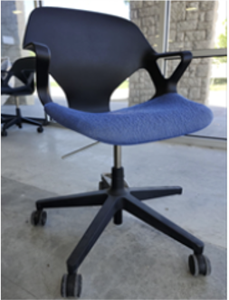 Multipurpose Chair, Full/Upholstery / FRAME: Black; UPHOLSTERY: Midnight