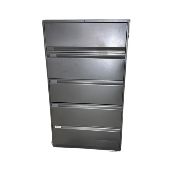Knoll 4H Tall Filing Cabinet - Dark Grey