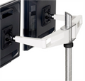 Sapper Double Arm Kit, grommet mount, 16" mast, movement joints, adjustment knob, cable management clips OPTION: 118:PAINT- Bright White OPTION: B:KNOB- Black