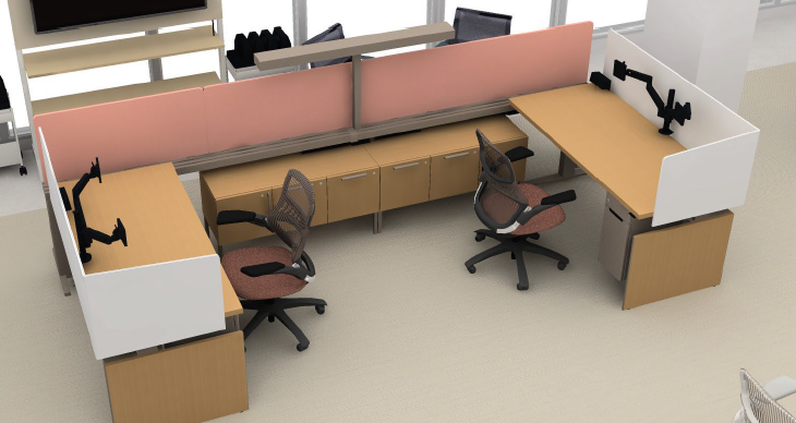 Canvas Vista System - 2 HM Desks