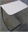 Rockwell Pull Up Table OPTION: 111T:FRAME- Jet Black OPTION: 118:TABLET- Bright White laminate
