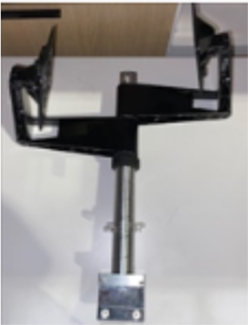 Double Arm Kit, Antenna center beam side mount, 16" mast, movement joints, adjustment knob, cable management clips