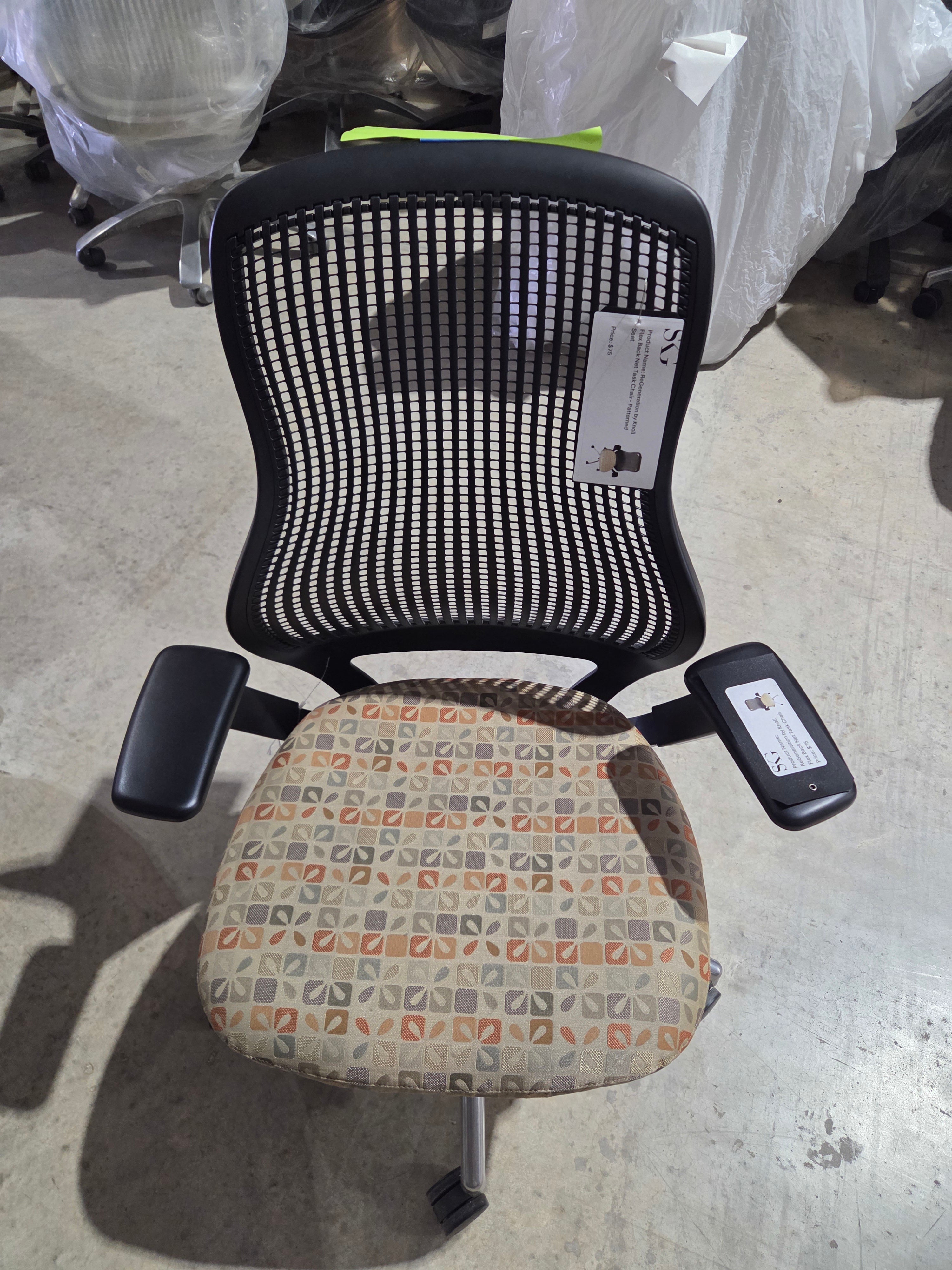 ReGeneration by Knoll Flex Back Net Task Chair - Patterned Seat