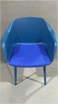 Via Coleuri 4-leg Chair with matching base (Order #412895-Rcvd for Proj UT Austin)