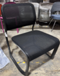 Aluminum Chair, Armless, Mesh/ FRAME: Black, BACK: Black, MESH: Black Mesh