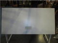 Worktable w-C-Legs, flip top, center cut out, laminate, 60"W x 30"D