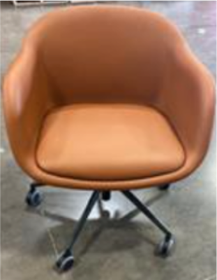 Conference Armchair, Swivel Base and Castors, Gas Lift
