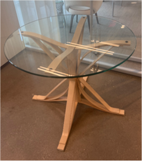 Frank Gehry Face Off 36" Cafe Table