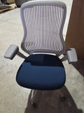 ReGeneration by Knoll Flex Back Net Task Chair - Meteor Back / Blue Marine Seat