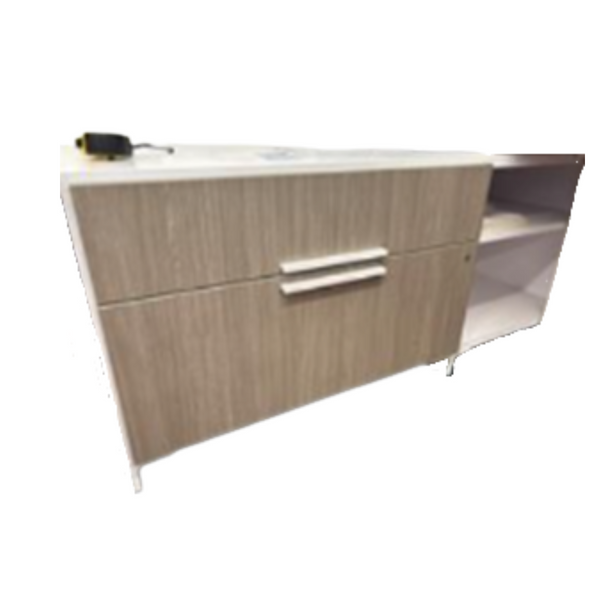 Knoll Anchor Credenza - Left Drawers, Right Cubbies