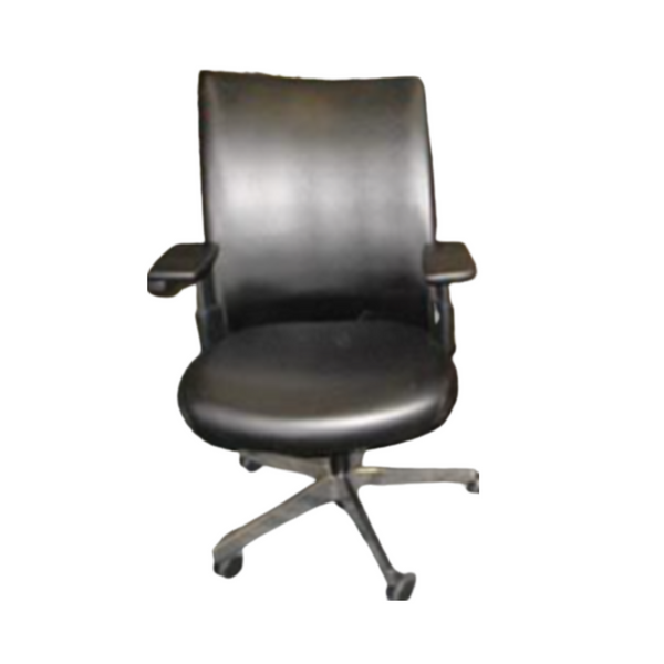Knoll Remix Work Chair - Black Leather
