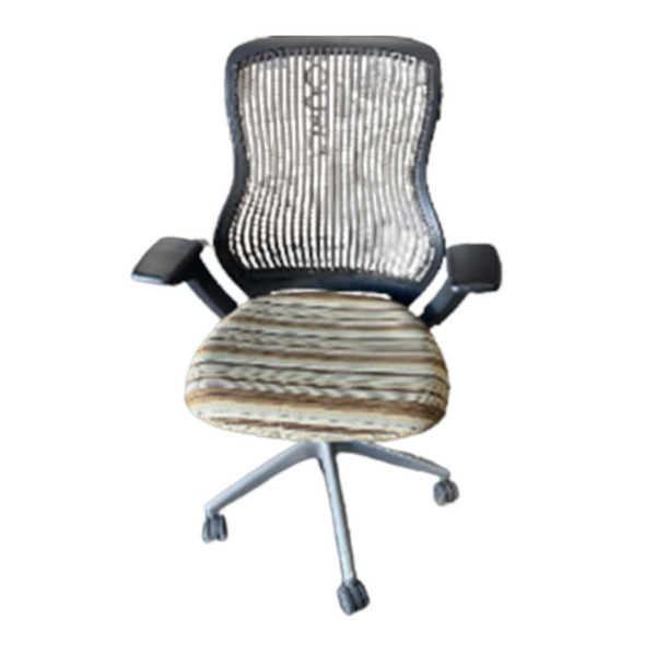 Knoll ReGeneration Task Chair - Espresso Back / Striped Seat