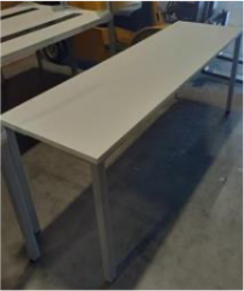 Work Table- 72" x 22" x 29"/ Silver frame