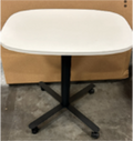 Height adjustable table with casters, 27" W x 20"D x 27"H lowest and 45"H highest