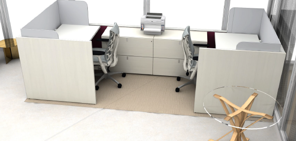 Knoll Dividens System - 2 Workstations