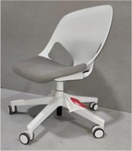 Multipurpose Chair, Full / White Shell with grey pad