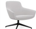 Sit On It Gobi Mid Back Lounge, light grey, base finish-black