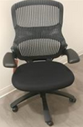 Generation by Knoll task chair, high performance arms, plastic base, standard cylinder, no lumbar, hard casters - HLC WH