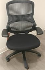 Generation by Knoll task chair, high performance arms, plastic base, standard cylinder, no lumbar, hard casters - HLC WH