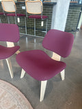 Eames Molded Plywood Lounge Chair Wood Base,Upholstered she