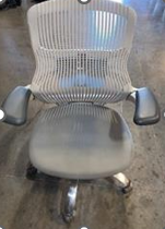 Generation by Knoll task chair, high performance arms, polished aluminum base, standard cylinder, no lumbar, hard casters - 111HP4SXHCLT03USF