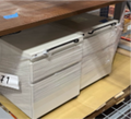 Mobile Pedestal, recessed pull, 15"W x 21"D x 23"H