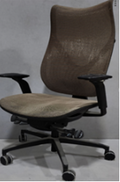 Via Onda High Back Chair, adjustable arms, mesh back - RECEIVING - Wall ST FOH