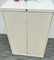 Calibre Cabinet, 2 adjustable shelves, with doors, 30Wx34-1/2H, with lock - Wall ST FOH