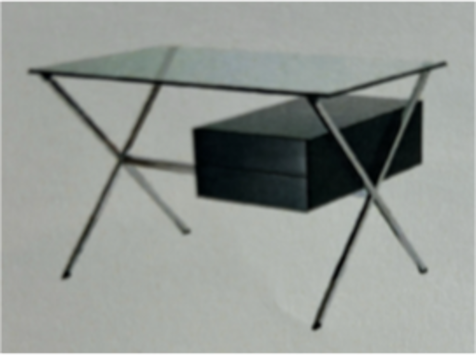 Franco Albini Pedestal Desk, 48Wx26Dx27-1/2H