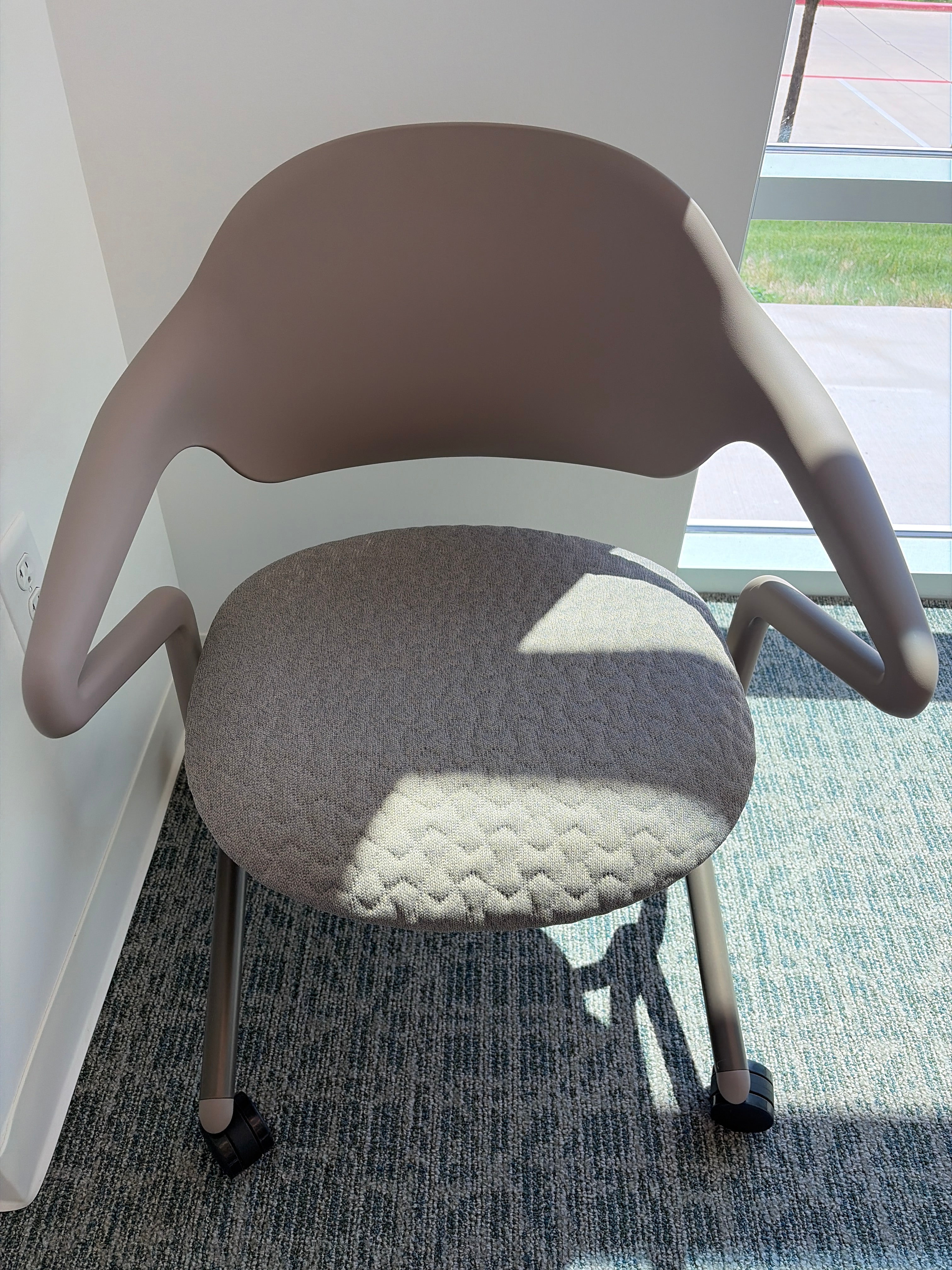 Fuld Nesting Chair,3D knit seat w/ soft pad, polymer back,a - FLEX OPT1