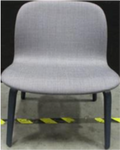 Lounge Chair, Textile in Umami 3 3 Color OPTION: (MTO):Made-To-Order (MTO) OPTION: (BBLK):BASE- Bluish-Black (MTO) OPTION: BBLK_743:UMAMI- 743 (MTO)