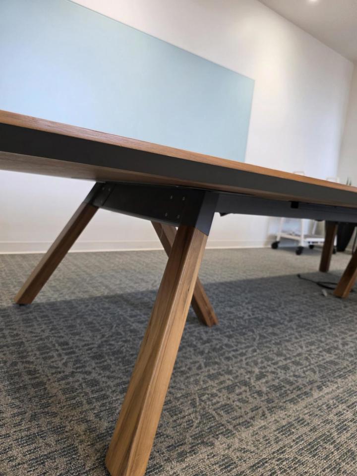 Rockwell Library Table - Rustic Oak - HLC CONF 114