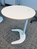 Plex Adjustable Work Table, Lam, Exposed Plywood Edge 17Dia - FLEX OPT1