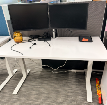 Standing Desk & Privacy Screen - Granite - KIT 101 PM AREA