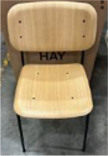 Non-Upholstered 4-Leg Metal Base Chair w/Molded (SO#23369-49734