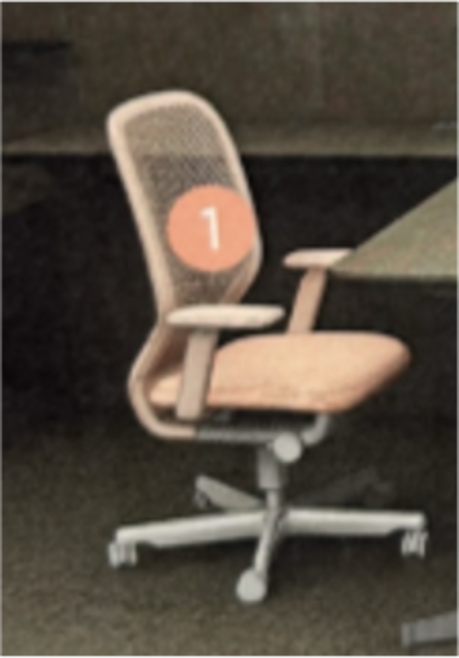 Newson task chair, high performance arms, 5-star polished al