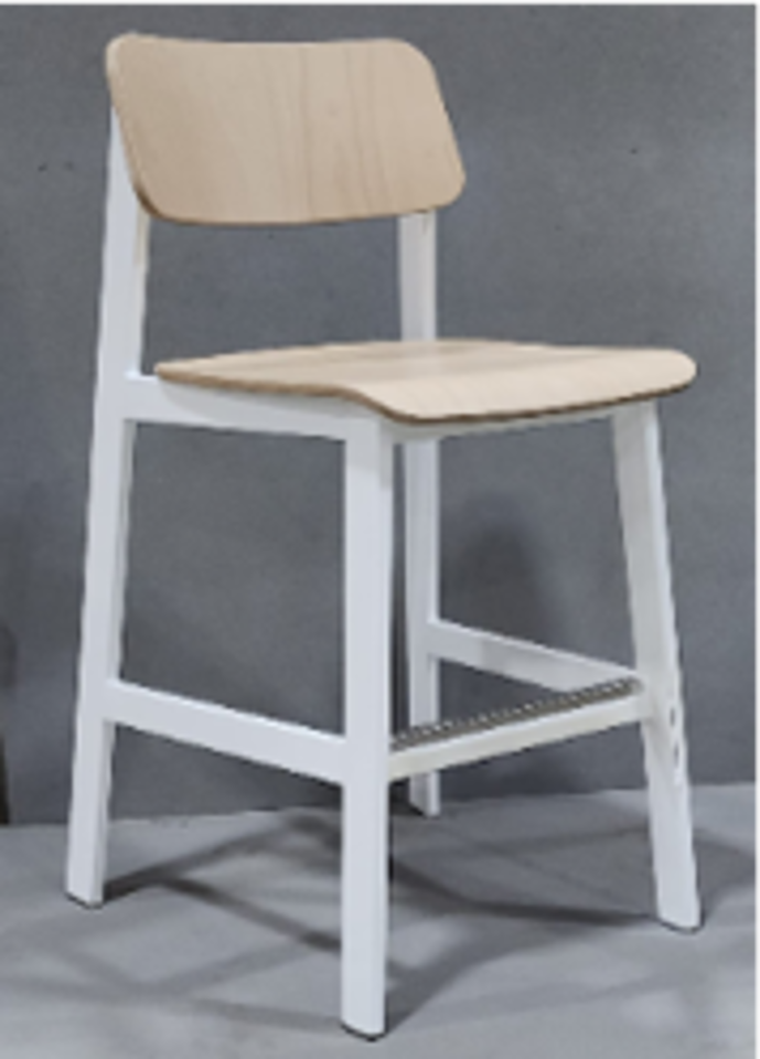 Grand Rapids Outdoor Bar Stool, 22.7" D x 22.5" W x 34" H, Seat Height : 29"