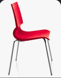Knoll Gigi Armless Stackable Side Chair - Red Shell