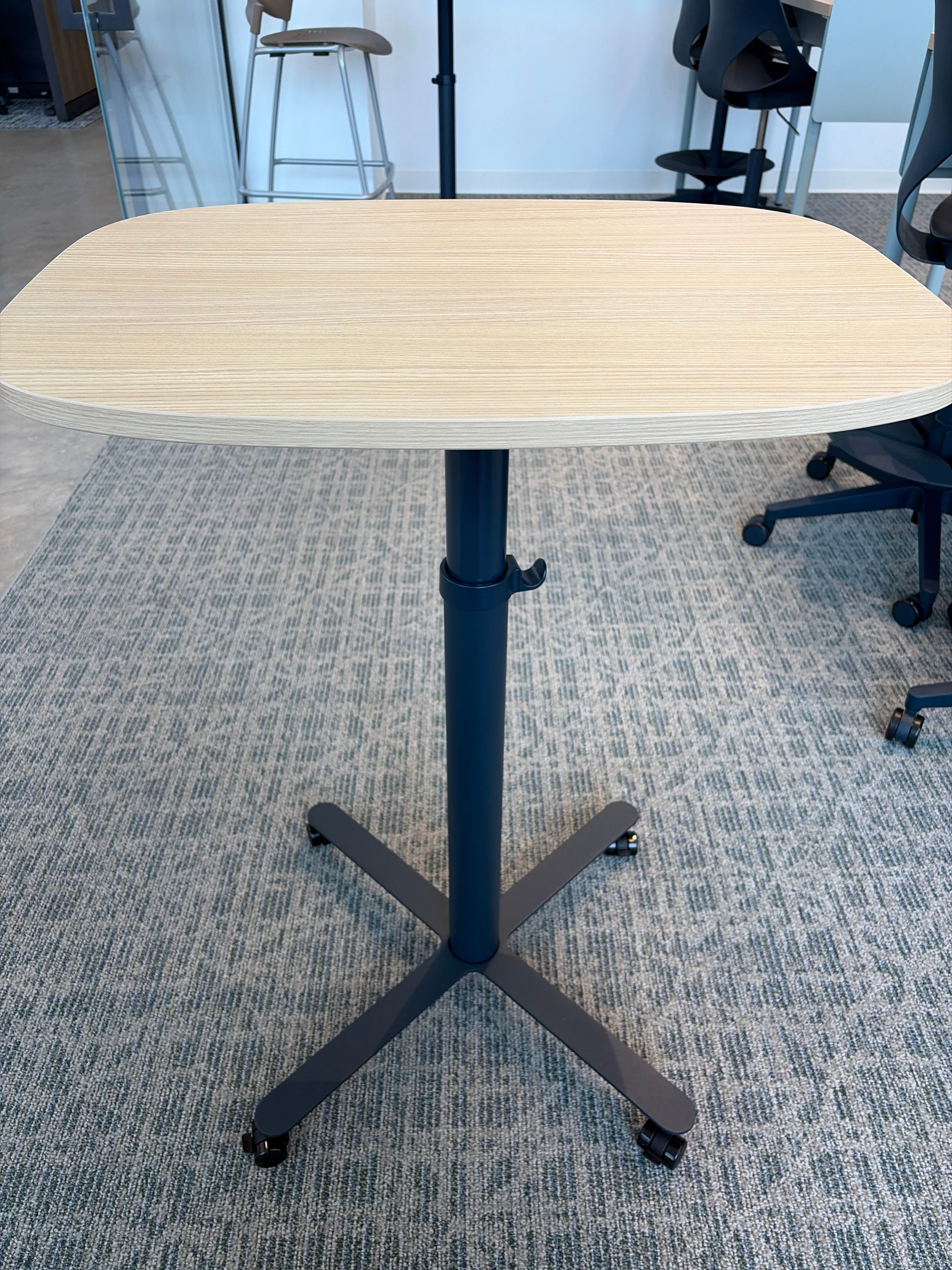 Passport Wk Table, Large,North America,sq-edge,20" d,27" w, - Passport Table, FLEX OPT1 - WITH BAG HOOK