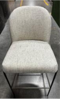 Bar Stool, 31" seat height / UPHOLSTERY: Lyon Pewter-Bar, Brushed Slate, iron frame