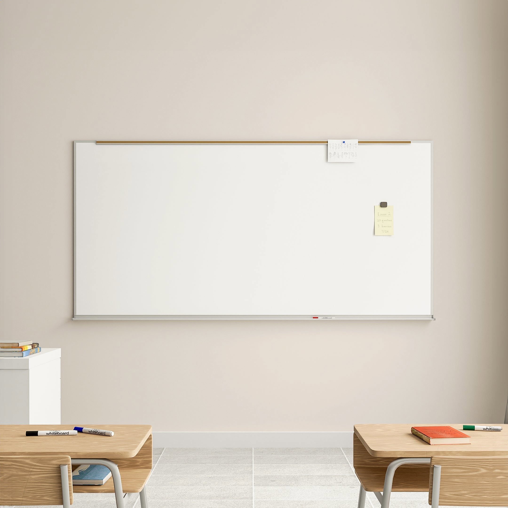 47.5" x 95.5" x .25" Claridge Marker Board