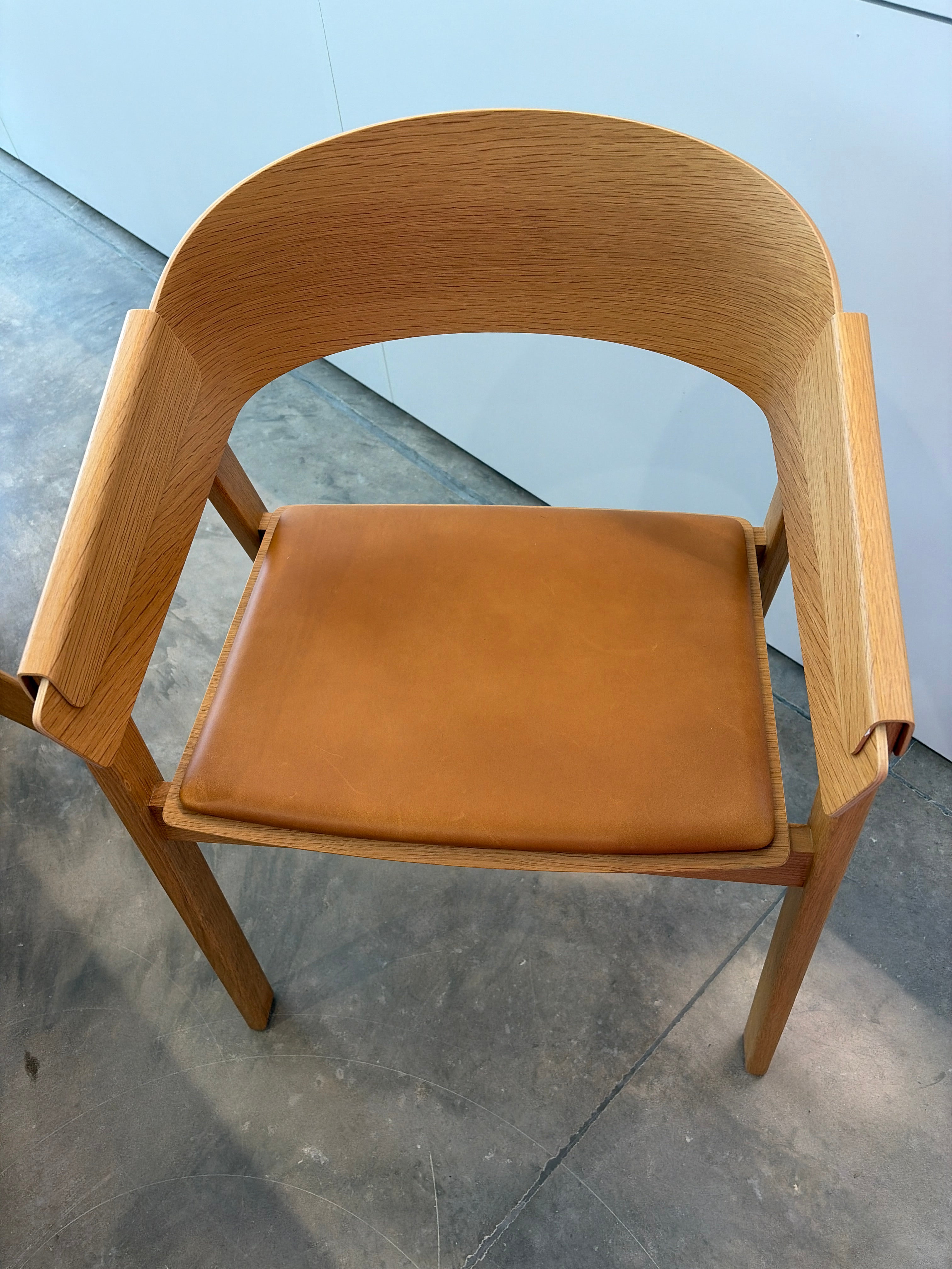 Muuto Cover Chairs, Finish: Oak w/ Easy Leather Anti Seat - OFFICE 107