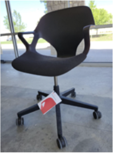Multipurpose Chair, UPHOLSTERY & FRAME: Black