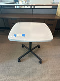 Rounded Square Table with X Base, Standard Desk Height, 30Wx30D